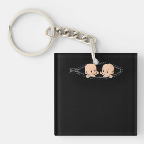 Mom Of Twin Pregnancy Twins Mom Pregnant With Twin Keychain
