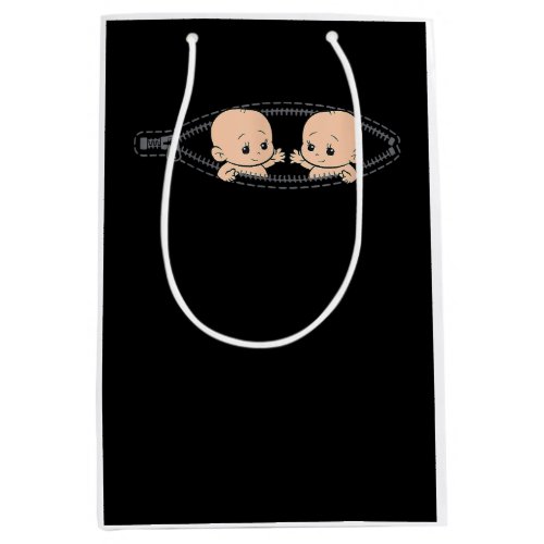 Mom Of Twin Pregnancy Twins Mom Pregnant With Twin Medium Gift Bag