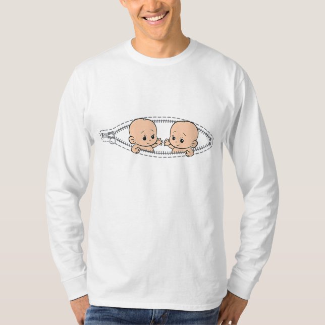 Mom Of Twin Pregnancy Twins Mom Pregnant With Twin T-Shirt (Front)