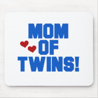 Mom of Twins-Blue Text Tshirts and Gifts