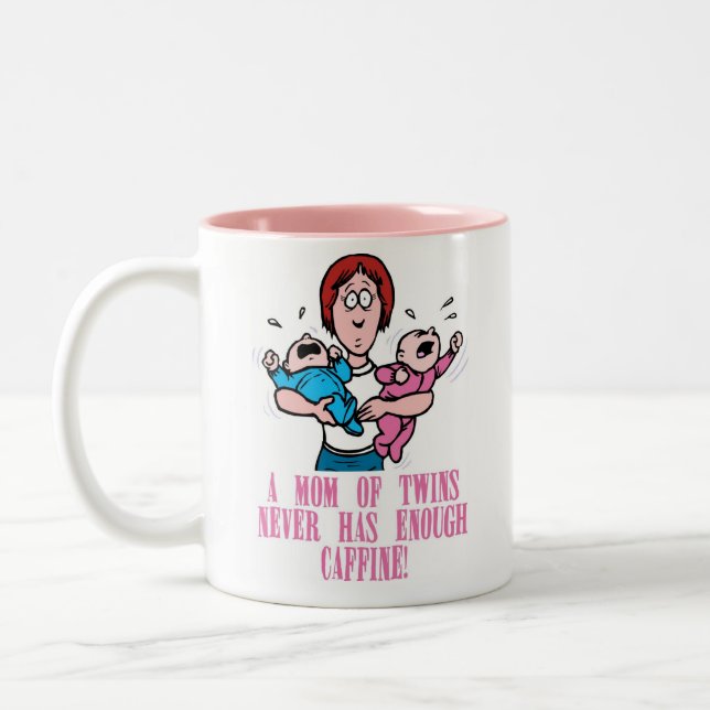 Mom Of Twins Coffee Mug (Left)