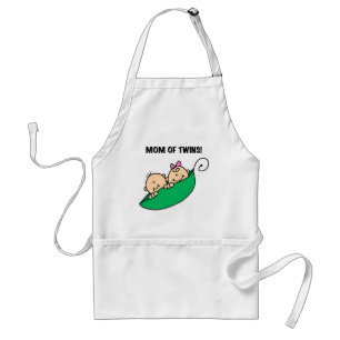 Mom of Twins-Peas in a Pod Tshirts and Gifts Adult Apron