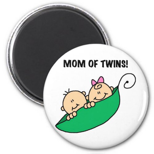 Mom of Twins_Peas in a Pod Tshirts and Gifts Magnet
