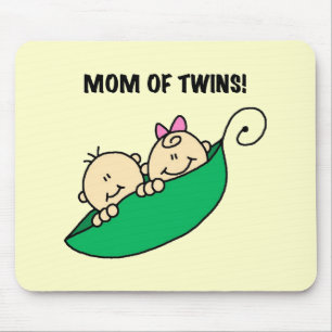 Mom of Twins-Peas in a Pod Tshirts and Gifts Mouse Pad