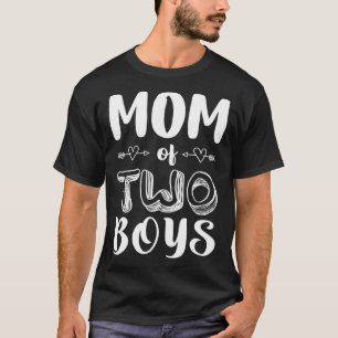 Mom Of Two Boys Twins Mom Women T-Shirt