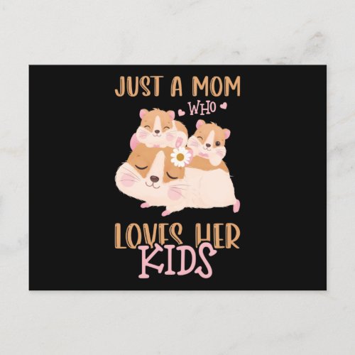 Mom Of Two Guinea Pig Just A Mom Who Postcard