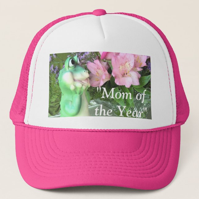 "Mom ofthe Year"-customize Trucker Hat (Front)