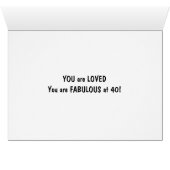 MOM ON 40th-CELBRATE BEST FOOT FORWARD (Inside Horizontal (Bottom))