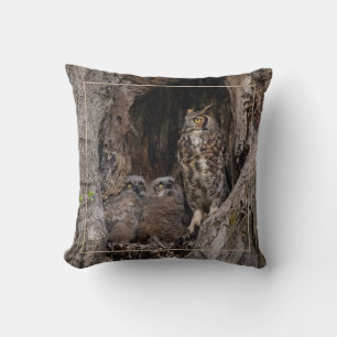 Mom On Guard Duty Throw Pillow