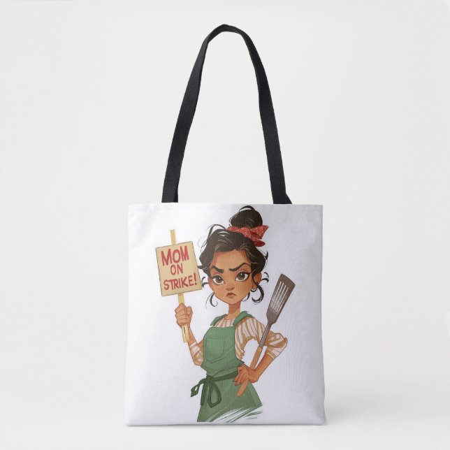 Mom On Strike Tote Bag (Front)