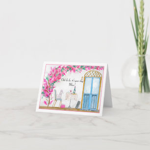 Mom Ooh La La Poodle Paris Birthday Card