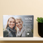 Mom Overlay Custom Quote Mothers Day Photo Block at Zazzle
