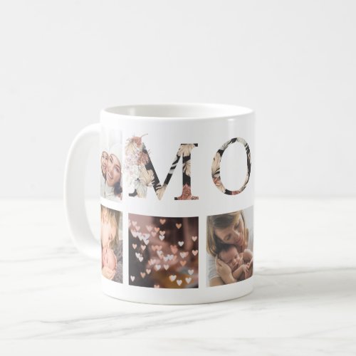 MOM Pampas Custom Boho Modern Multi Photo Mug