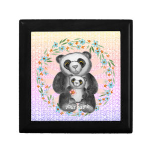 Mom Panda Bear Love custom  Gift Box