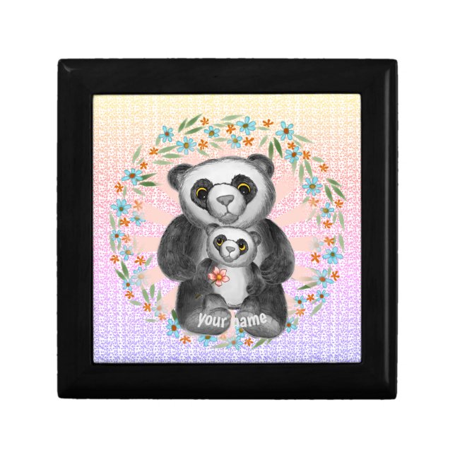 Mom Panda Bear Love  Gift Box (Front)