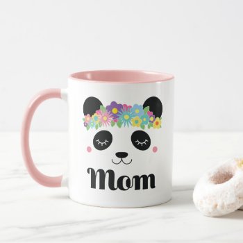 Mom Panda Mothers Day Bear Mug by MainstreetShirt at Zazzle