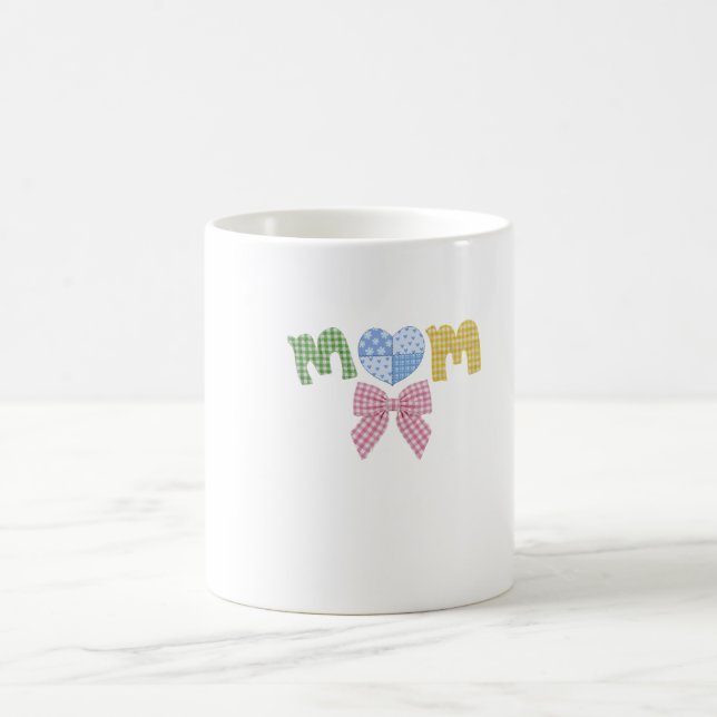 Mom Patchwork Mother's Day Gift Coffee Mug (Center)