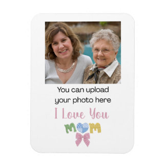 Mom Patchwork Mother's Day Gift Custom Photo Magnet