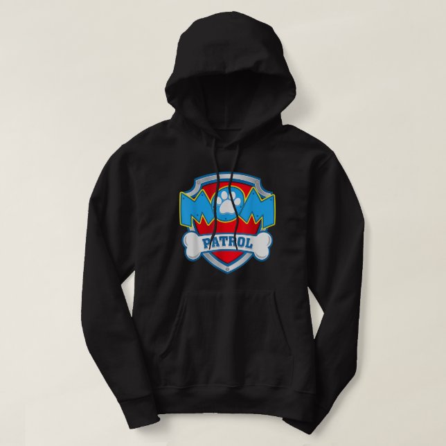 Mom Patrol  - Dog Mom Dad Funny Gift Birthday Part Hoodie (Design Front)
