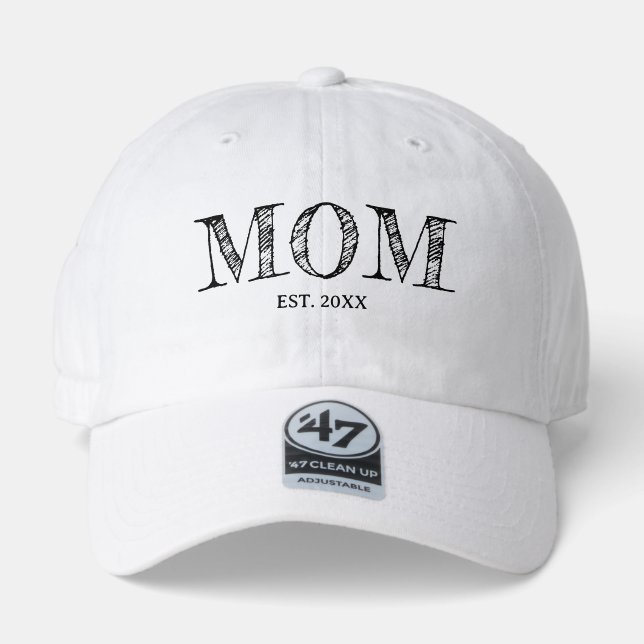 Mom Personalized Mothers Day 47 Brand Hat (Front)
