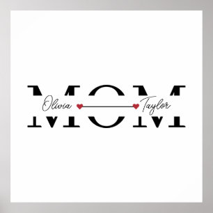 Mom Personalized Name Mother's Day  Poster