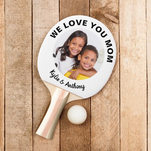 Mom Personalized Photo Ping Pong Paddle