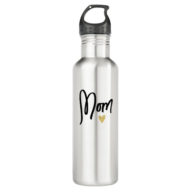 Mom Personalized  Stainless Steel Water Bottle (Front)
