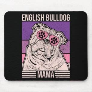 Mom Pet Owner Animal Lover Outfit English Bulldog Mouse Pad