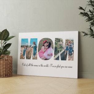 Mom Photo Collage Canvas Print