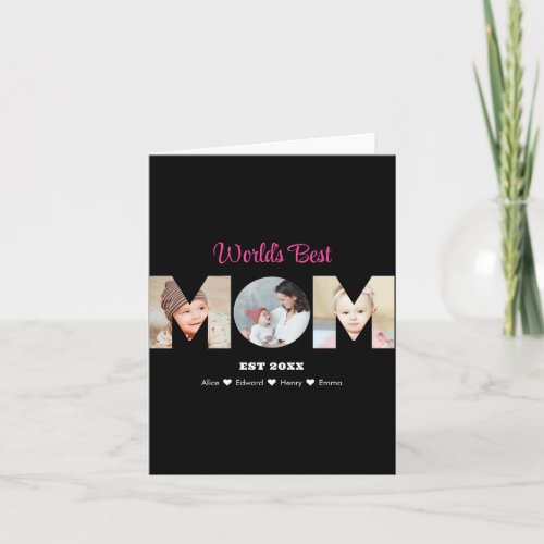 Mom Photo Collage Cutout Mothers Day Birthday 