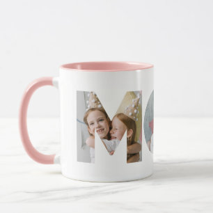 Mom Photo Collage Cutout Mother's Day Birthday Mug