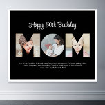 Mom Photo Collage Cutout Mother's Day Birthday Poster<br><div class="desc">Celebrate the special moments with your mother with this Mom Photo Collage design. This customizable design is perfect for creating a personalized and heartfelt gift for Mother's Day and Birthday celebration. Craft a beautiful collage with the word MOM, featuring cherished moments, creating a visual journey of the precious memories you've...</div>