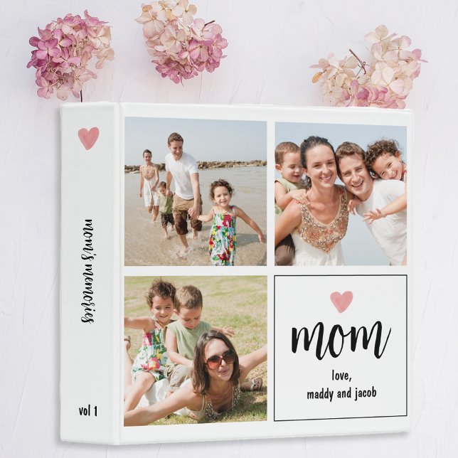 Mom Photo Collage Memories 3 Ring Binder (Creator Uploaded)