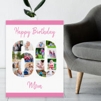 Mom Photo Collage Number 60 Large 60th Birthday