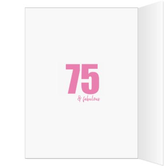 Mom Photo Collage Number 75 Jumbo 75th Birthday Card | Zazzle