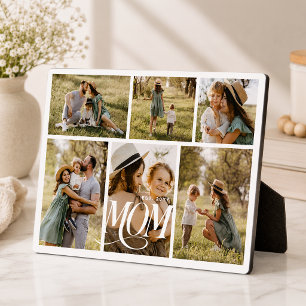 Mom Photo Collage Plaque