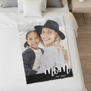 Mom Photo Gift Fleece Blanket