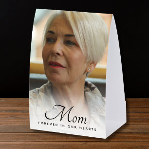 Mom Photo Memorial Remembrance Tribute Paper Table Tent