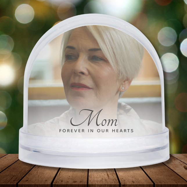 Mom Photo Memorial Snow Globe (Creator Uploaded)