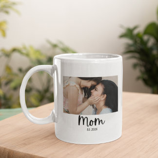 Mom Photo White Mothers Day Gift Coffee Mug