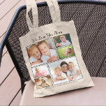 Mom Photos Personalized Tote Bag<br><div class="desc">Mom will love this custom photo collage tote bag. Personalize with 6 photos of her children, family members, pets, etc., and customize the expression to "I Love You" or "We Love You, " and whether she is called "Mom, " "Mommy, " "Mum, " etc. You can also add the names...</div>
