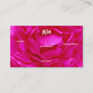 Mom Pink Blue Rose Profile Card