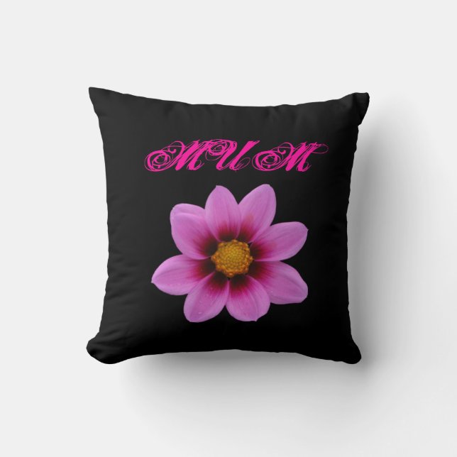 Mom Pink Floral Cushion (Front)
