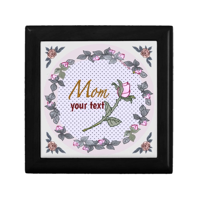 Mom Pink Rosebud  Gift Box (Front)
