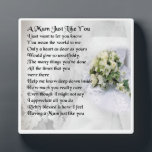 Mom Poem Plaque  -  Wedding  Design<br><div class="desc">A great gift for a special mom</div>
