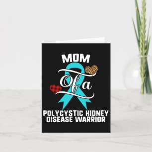 Mom Polycystic Kidney Disease Awareness Leopard Bu Card