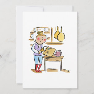 Mom posting vegetables invitation