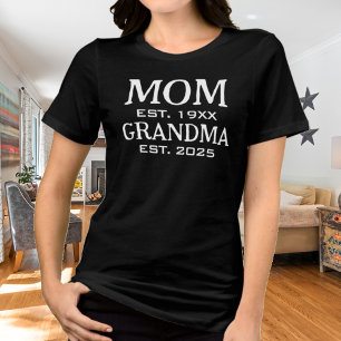 Mom Promoted To Grandma 20XX Est Tri-Blend Shirt