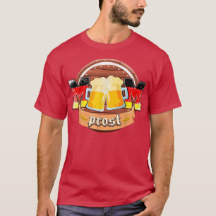 Mom Prost Funny Dog Paw Oktoberfest Germany Beer T-Shirt