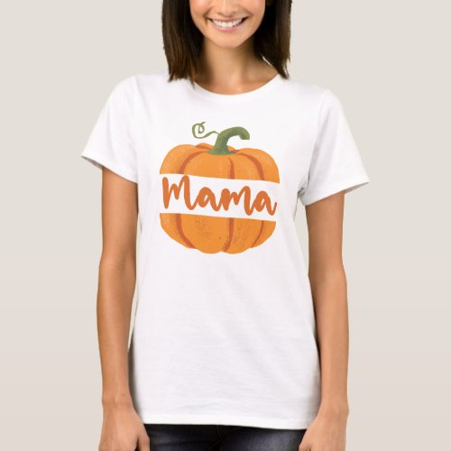 Mom Pumpkin One Birthday girl Family Matching  T_Shirt